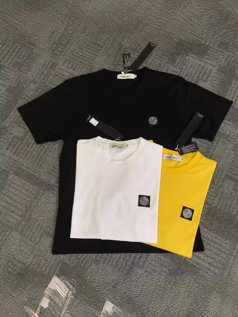 Stone Island Tee Logo On Corner