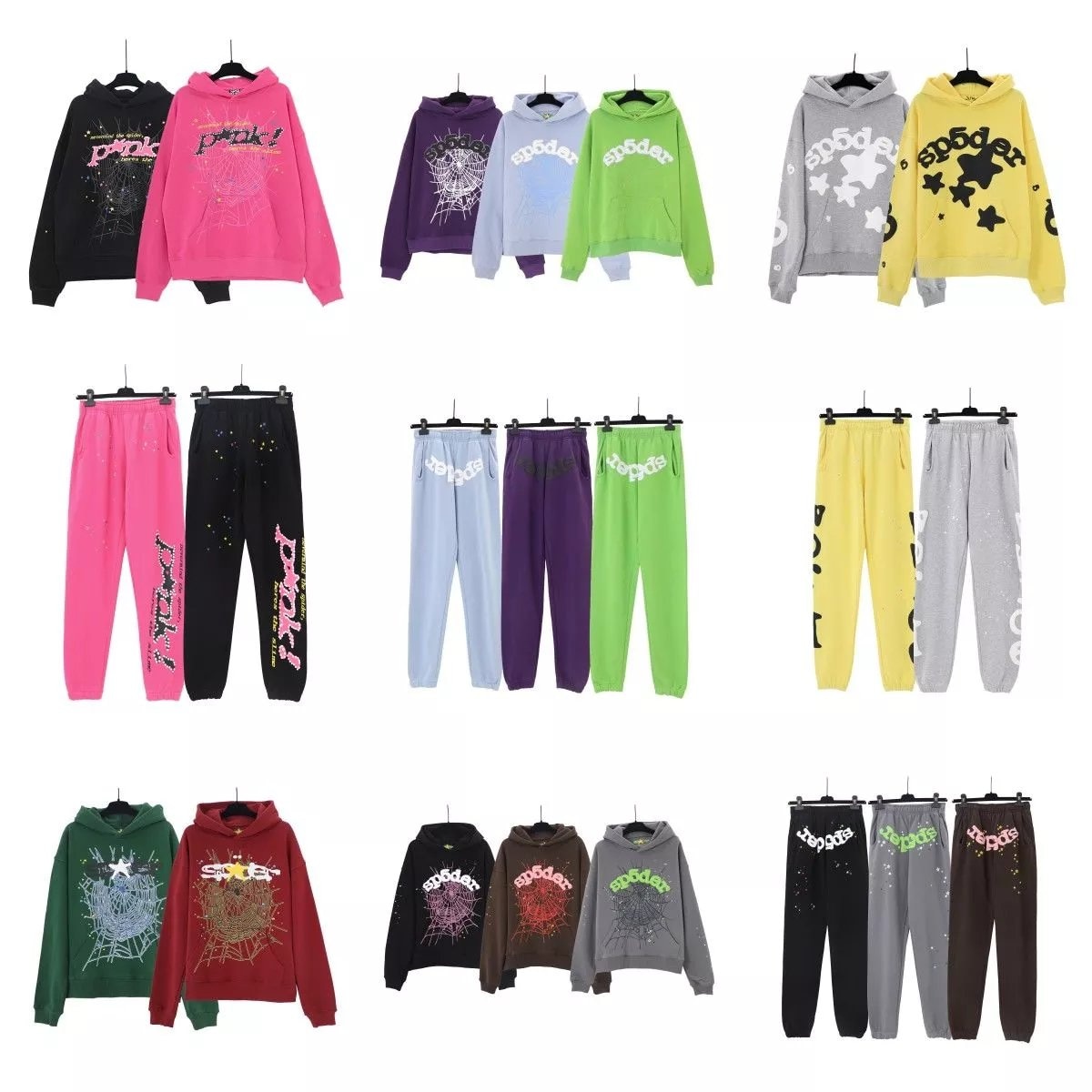 Sp5der Hoodies +Pants 