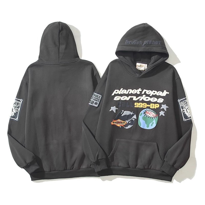 Planet repair services broken planet hoodie