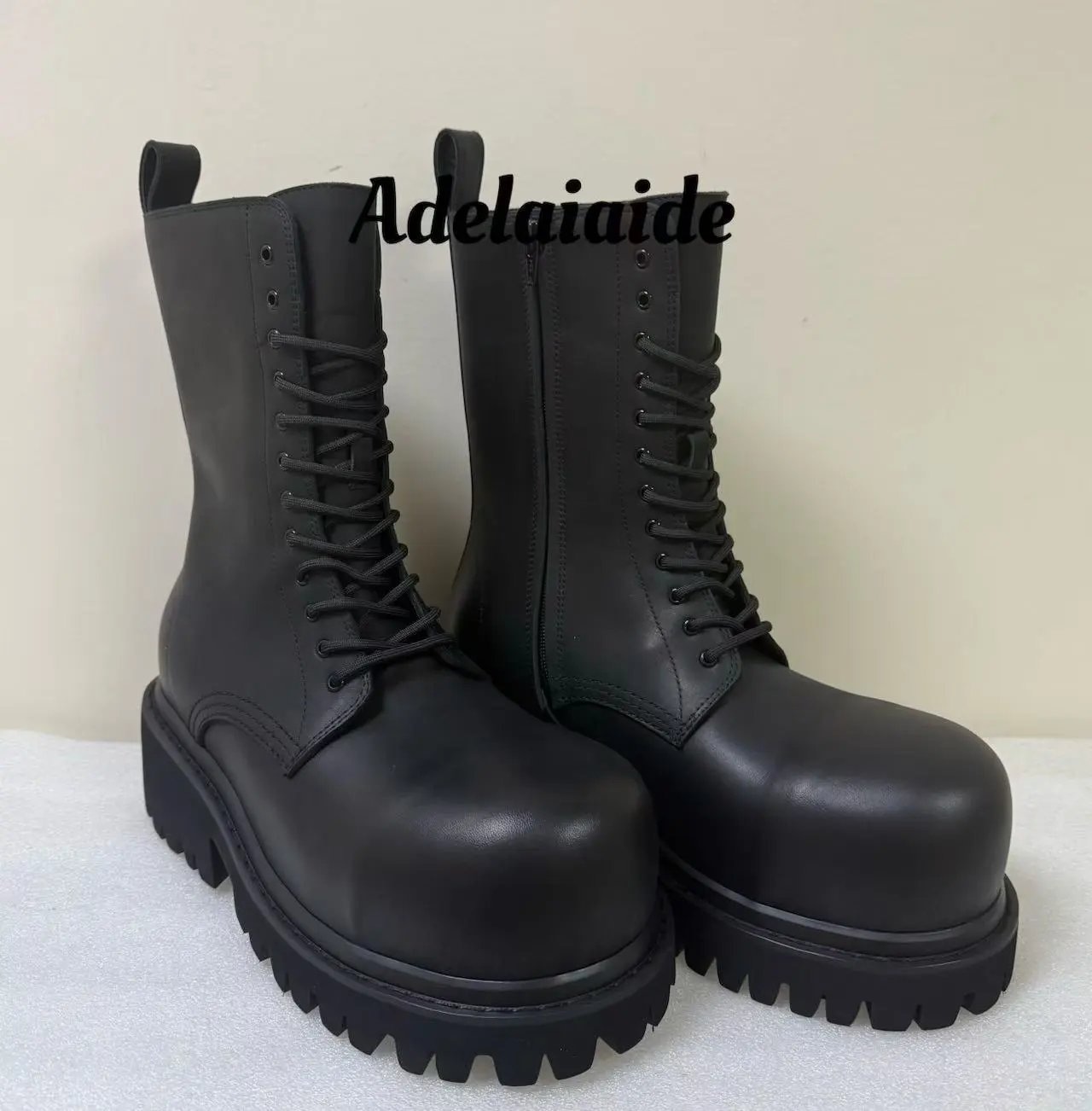 Balenciaga Stomper Leather Boots